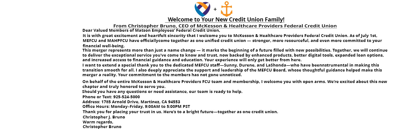 Welcome Info